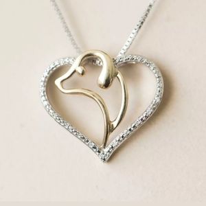 Dog Heart Necklace
